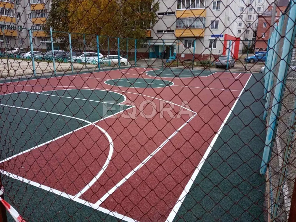 Резиновые покрытия из крошки для спортивных площадок в Долгопрудном