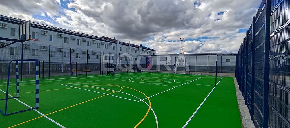 устройство бесшовного покрытия из каучуковой EPDM крошки фото1