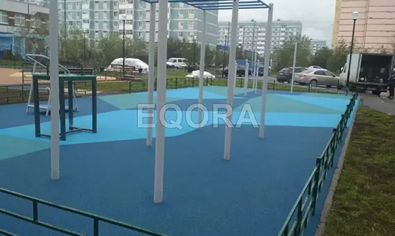 Фото2 бесшовное покрытие спортивной площадки